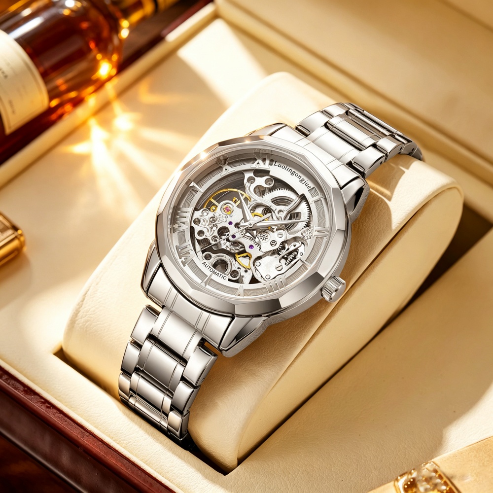 Luxury Watch Values - Light Luxury Fully Automatic Skeleton Mechanical
