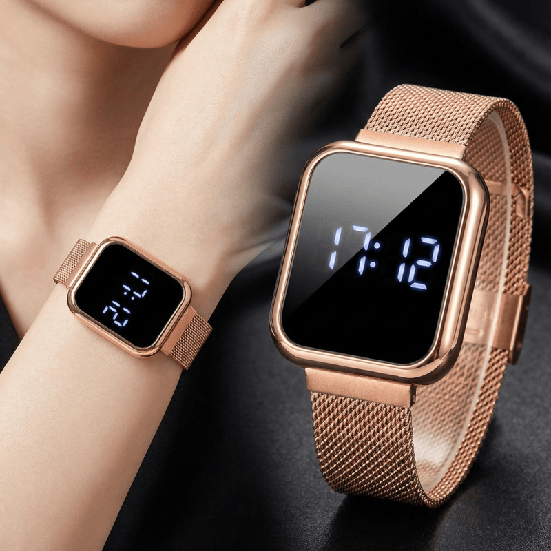 Luxury Watch Wallpaper - Fashion Rectangle Digital Watches for Women