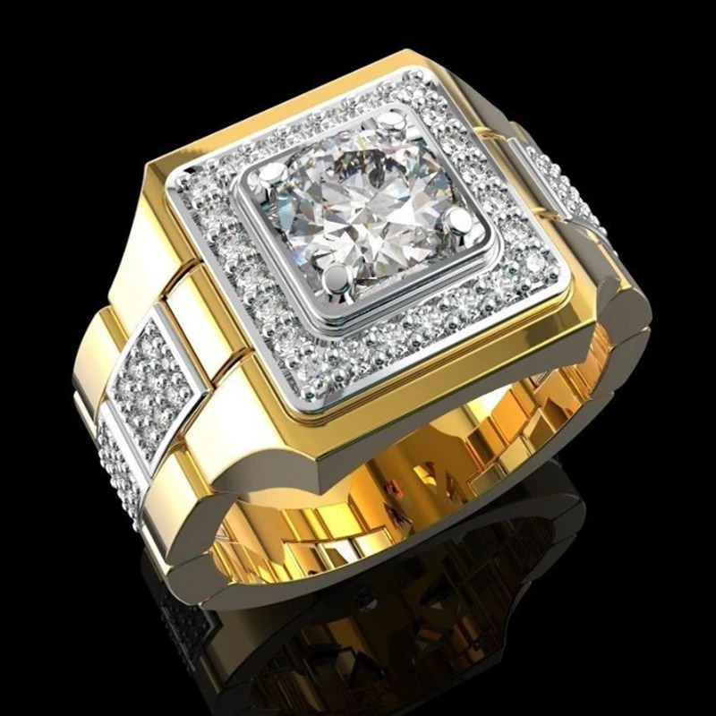Luxury Watch Iceberg - Luxurious Men's Full White Birthstone Crystal