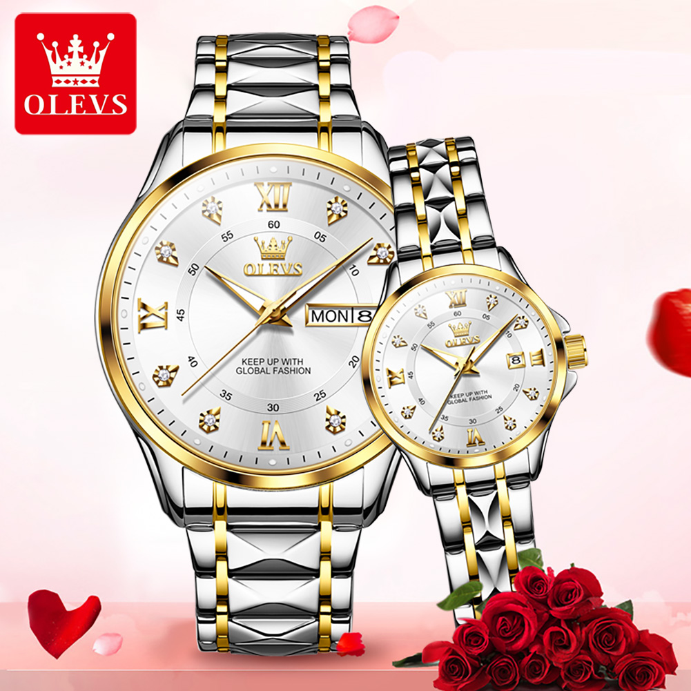 OLEVS 2906 Couple Watch Origin - Luxury Watch Wallpaper review and price