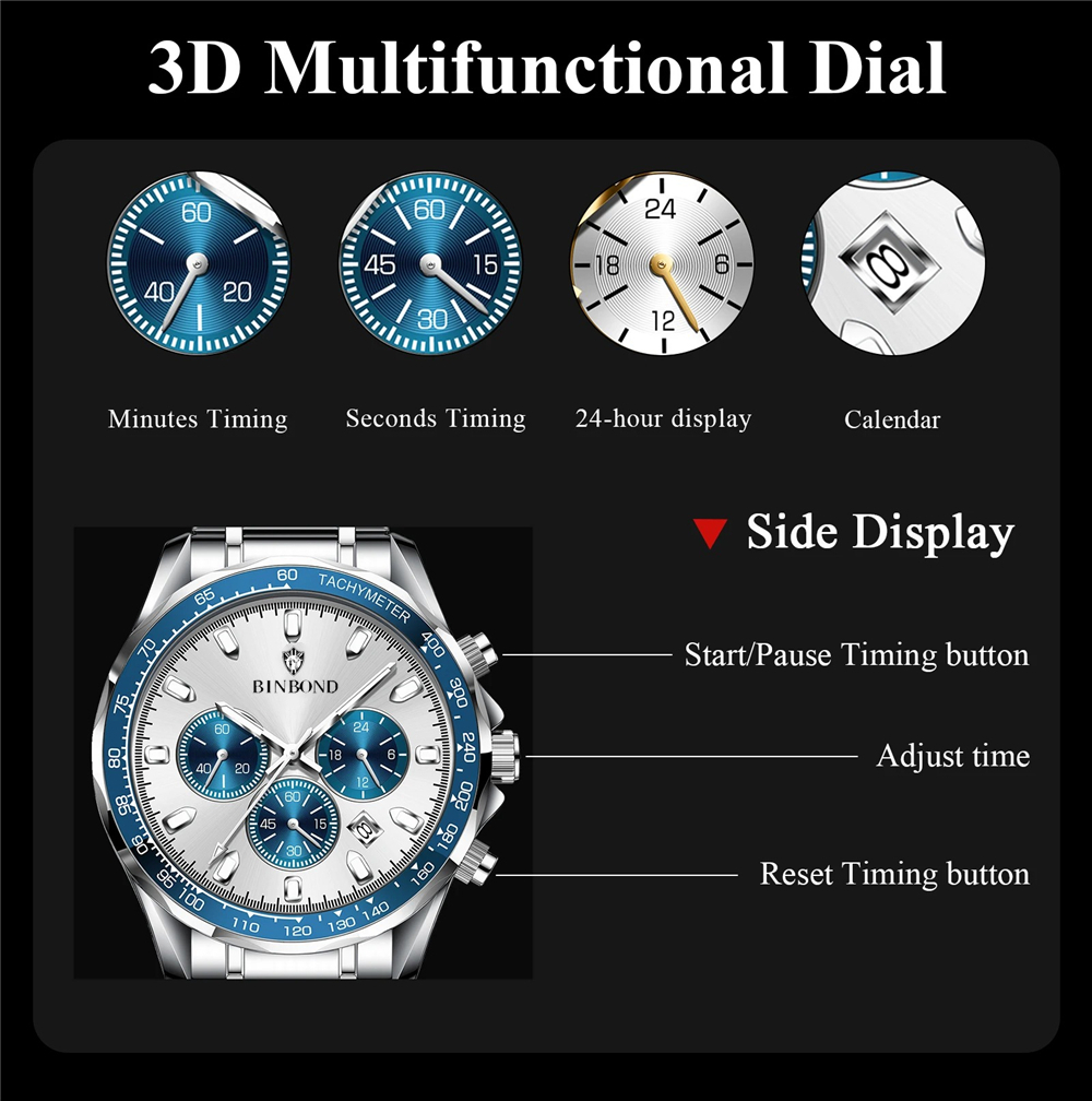 Sports New Men Chornograph Wat - Luxury Watch Low Price review and price