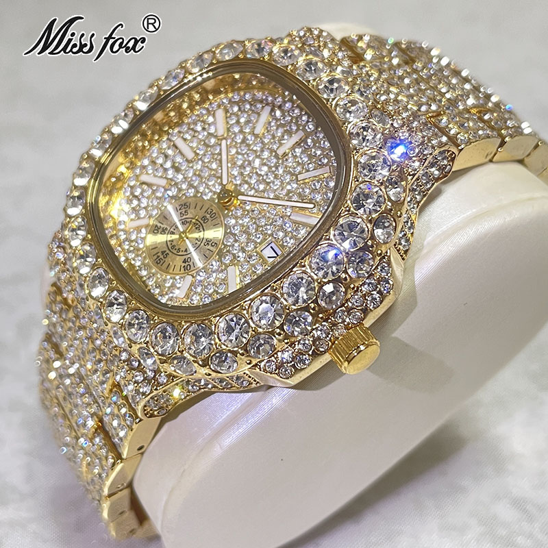 Hip Hop Brand MISSFOX Fashion  - Luxury Watch Iceberg review and price