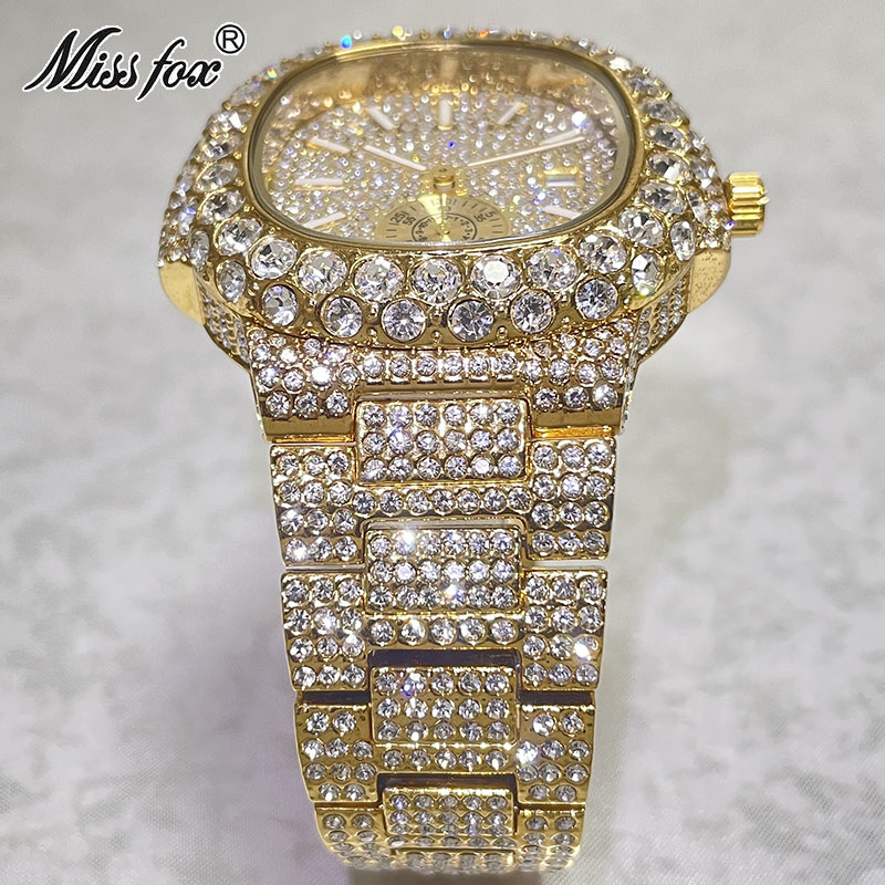 Hip Hop Brand MISSFOX Fashion  - Luxury Watch Iceberg review and price