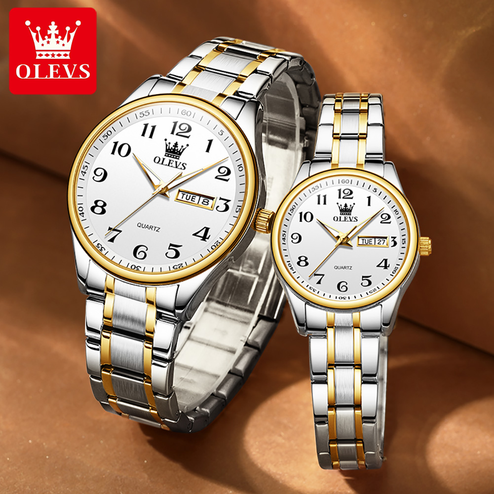 OLEVS New Fashion Couple Watch - Luxury Watch Wallpaper review and price