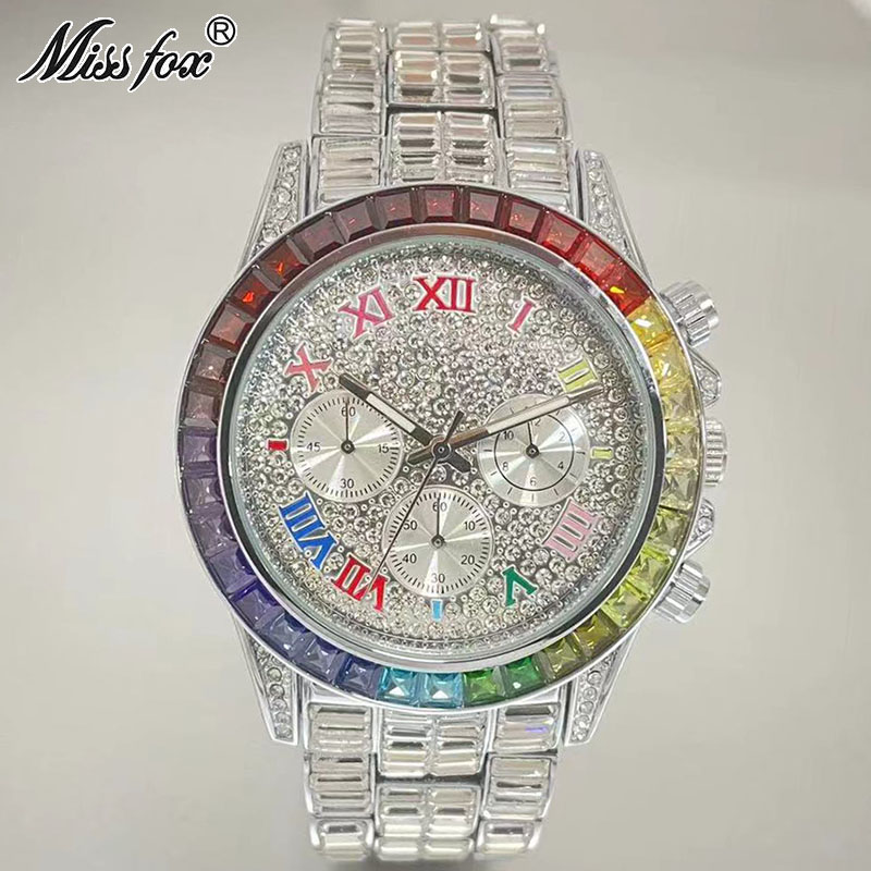 MISSFOX Luxury Iced Watch For  - Luxury Watch Iceberg review and price