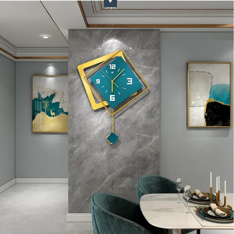 3D Nordic square Swing Wall Cl - Luxury Watch Europe review and price