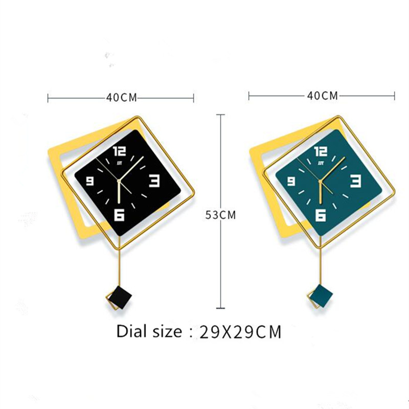 3D Nordic square Swing Wall Cl - Luxury Watch Europe review and price