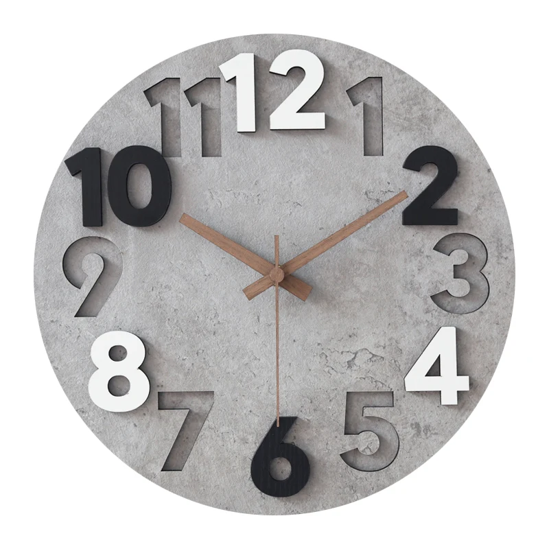 Modern 3d Wall Clock Wood Cloc - Luxury Watch Europe review and price