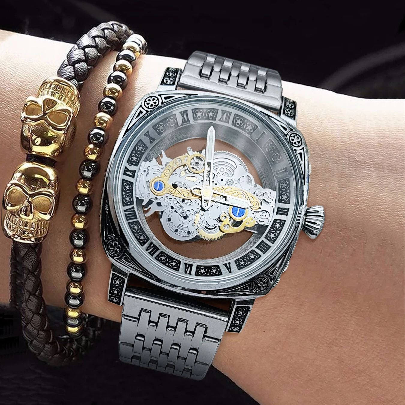Men's Watch, Square High-End B - Luxury Watch Values review and price