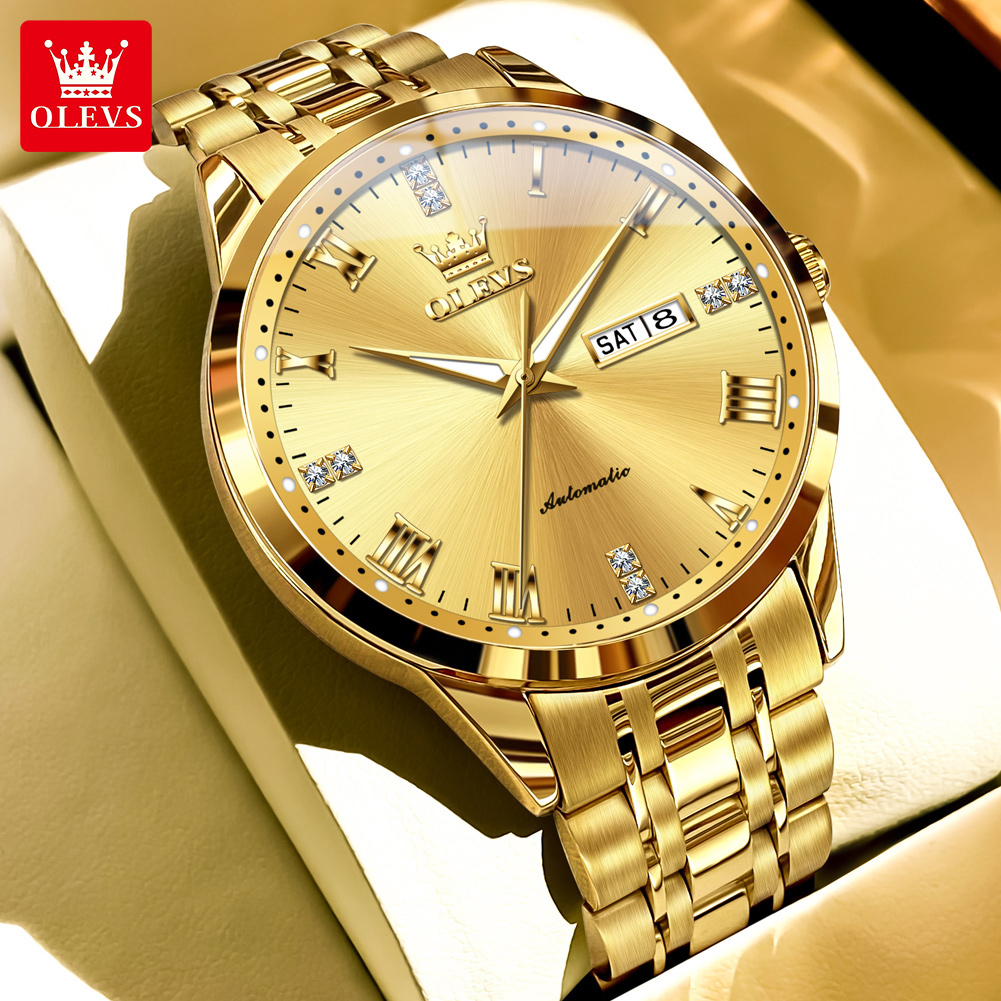 OLEVS Business Gold Mens Watch - Luxury Watch On Sale review and price