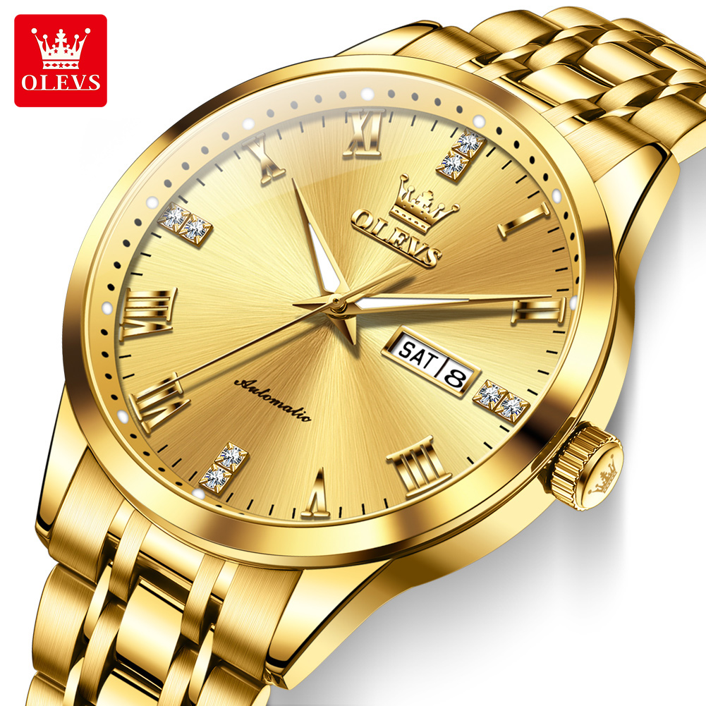 OLEVS Business Gold Mens Watch - Luxury Watch On Sale review and price