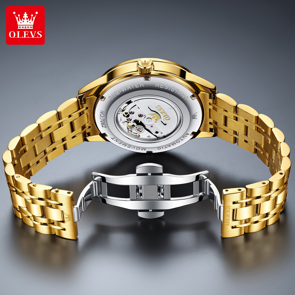 OLEVS Business Gold Mens Watch - Luxury Watch On Sale review and price