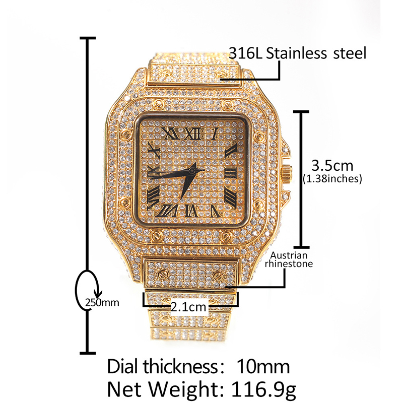 Hip Hop Luxury Quartz Wrist Wa - Luxury Watch Iceberg review and price